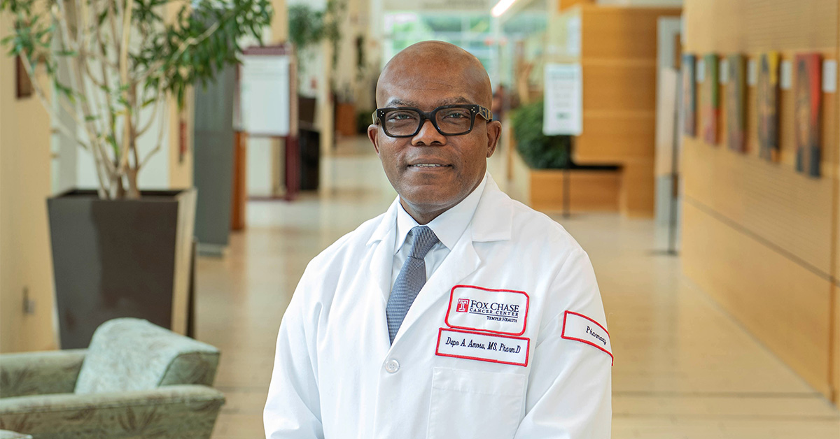 Fox Chase Cancer Center Welcomes Dr. Dapo Amosu As New Senior Director ...